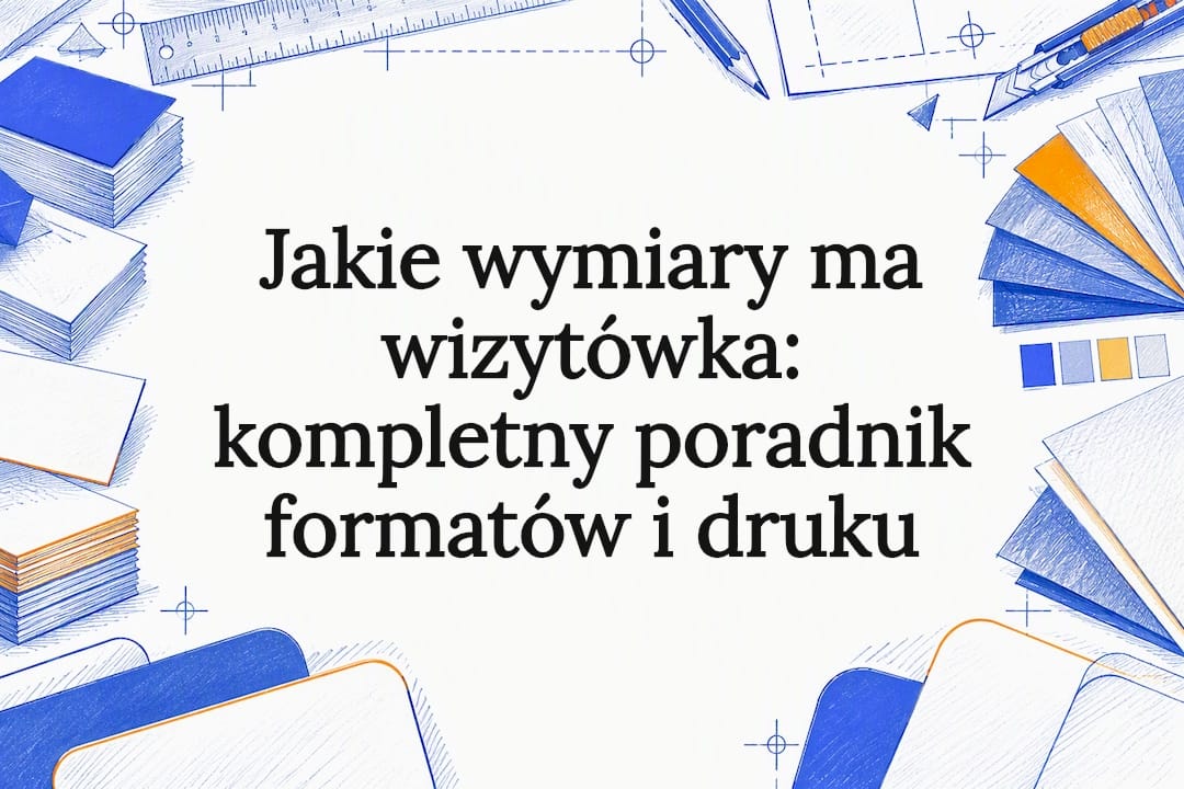 Ozdobna karta tytułowa w rozmiarze wizytówki